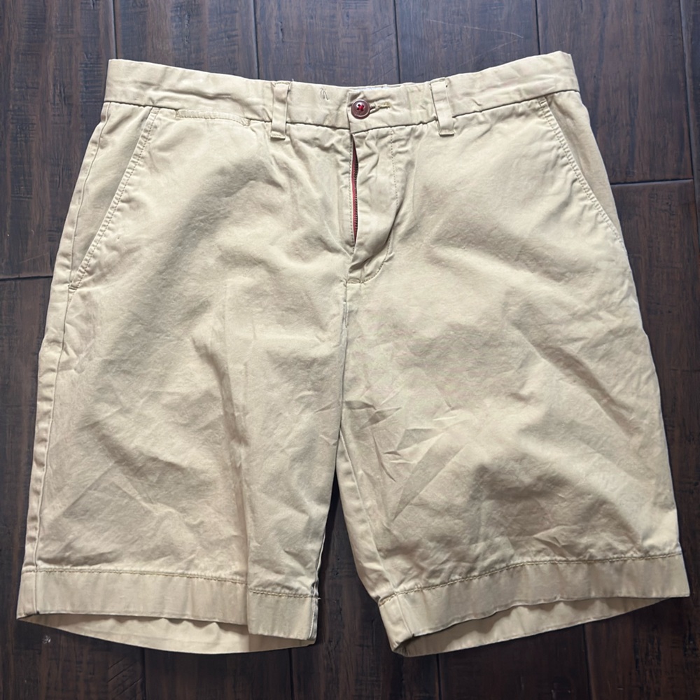 Tommy Hilfiger Khaki Flat Front Shorts